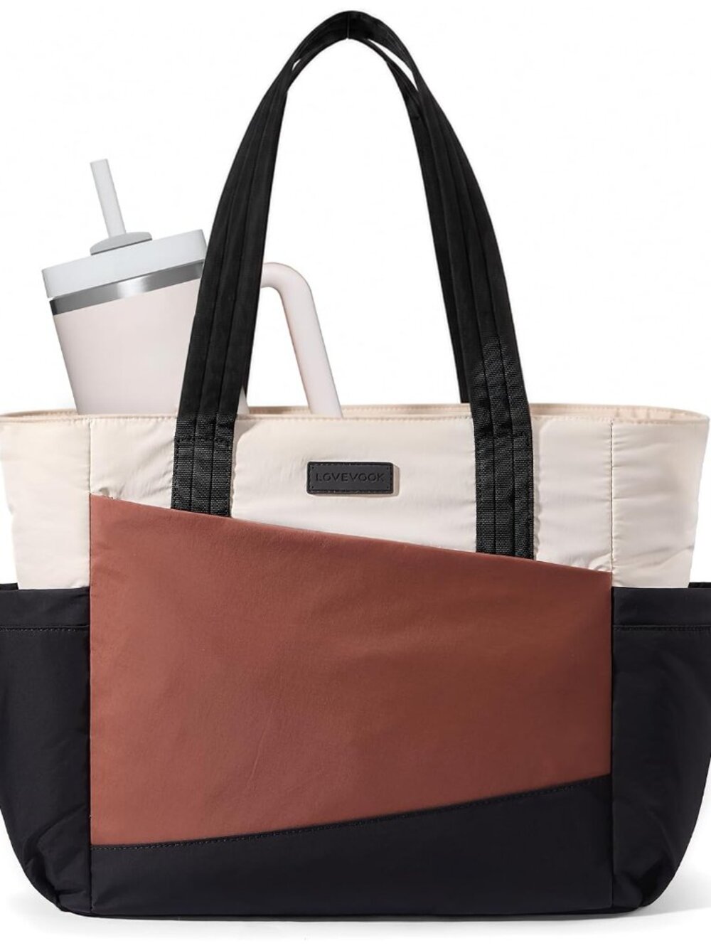 Travel Tote Bag for Women, Fits 15.6-Inch Laptop
